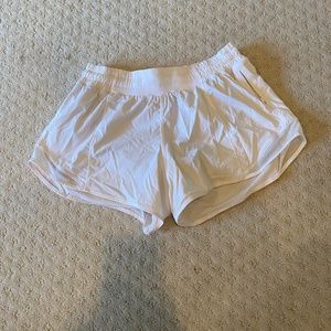 white Lululemon shorts